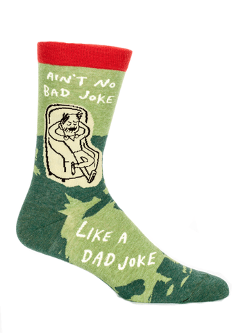 Blue Q Ain't No Bad Joke Like A Dad Joke - Men's Crew Socks - BlueQ Quirksy gifts australia