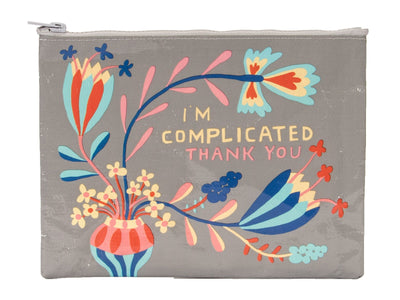 Blue Q I'm Complicated Thank You Zipper Pouch Quirksy gifts australia