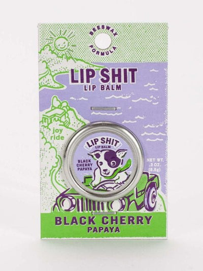 Blue Q Lip Shit Lip Balm-Black Cherry Papaya Quirksy gifts australia