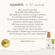 Quirksy Squeakie Eco Hand Sanitiser- 250ml Refill Bottle Quirksy gifts australia