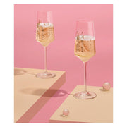 RITZENHOFF PINK TOUCH PROSECCO GLASS SET of 2 by SI SCOTT #1 - beauty of peacock and koi Special! Quirksy gifts australia