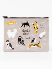People I Love - Cats - Zipper Pouch – BlueQ
