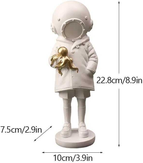 Deep Sea Diver Meets Banksy Girl Art Sculpture – Quirksy