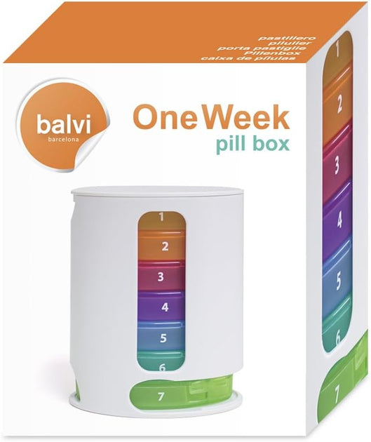 One Week Pill Box - Multicolor - by Balvi – Quirksy