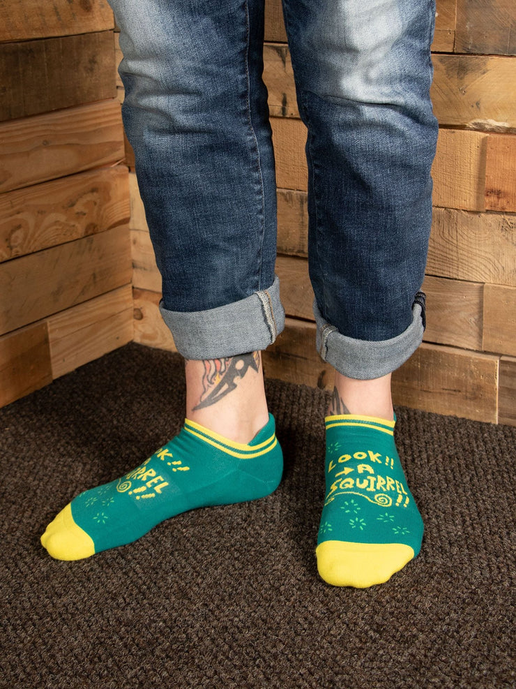 Look, A Squirrel  - Sneaker Socks by BlueQ