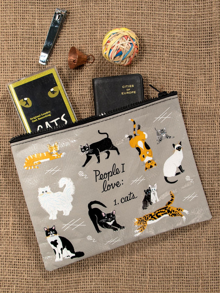 People I Love - Cats - Zipper Pouch – BlueQ