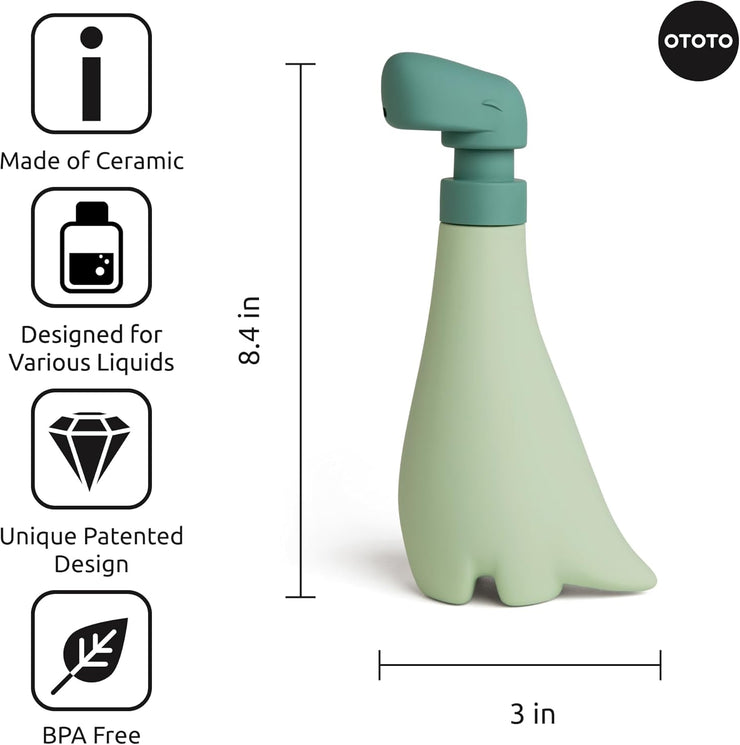Soapasaurus Dinosaur Soap Dispenser by OTOTO