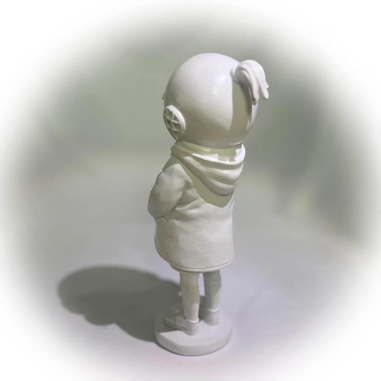 Deep Sea Diver Meets Banksy Girl Art Sculpture – Quirksy