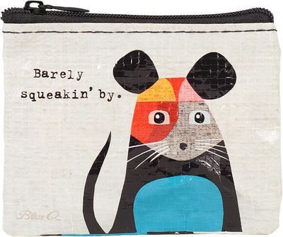Barely Squeakin - Coin Purse BlueQ