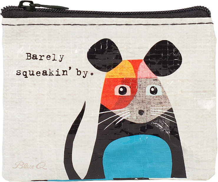 Barely Squeakin - Coin Purse BlueQ