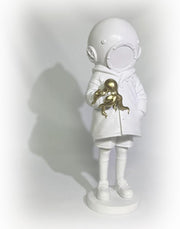 Deep Sea Diver Meets Banksy Girl Art Sculpture – Quirksy
