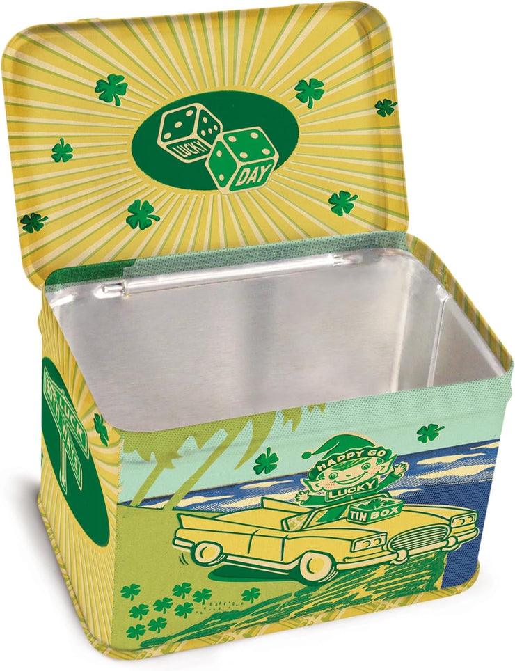 Happy Go Lucky Retro Tin Treasure Box - BlueQ