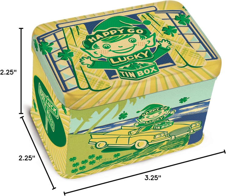 Happy Go Lucky Retro Tin Treasure Box - BlueQ