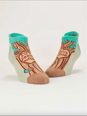 Peeing Outside Sneaker Socks Funny Socks by BlueQ
