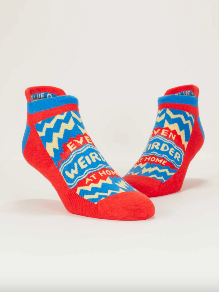 Weirder At Home Sneaker Socks BlueQ Socks