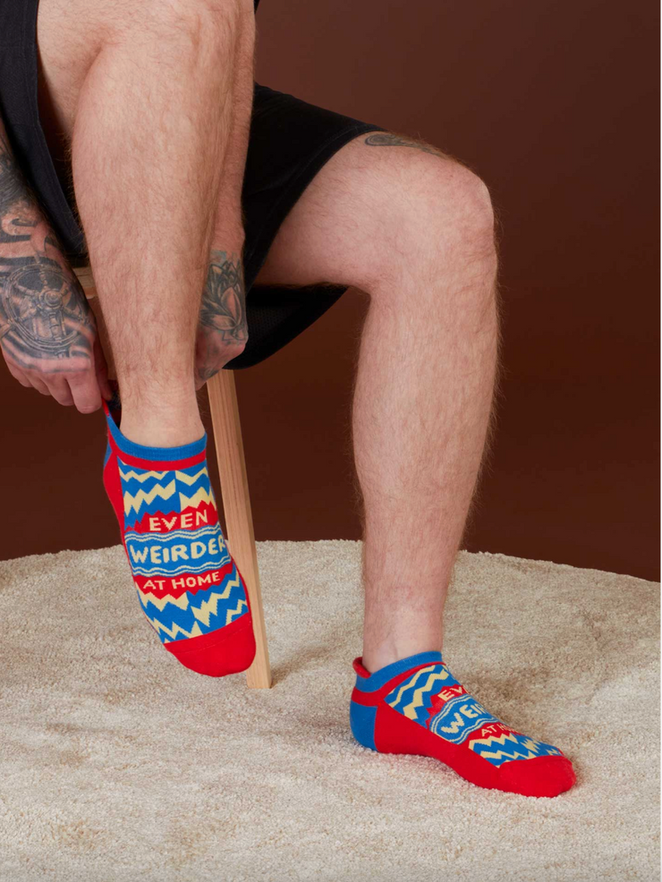 Weirder At Home Sneaker Socks BlueQ Socks
