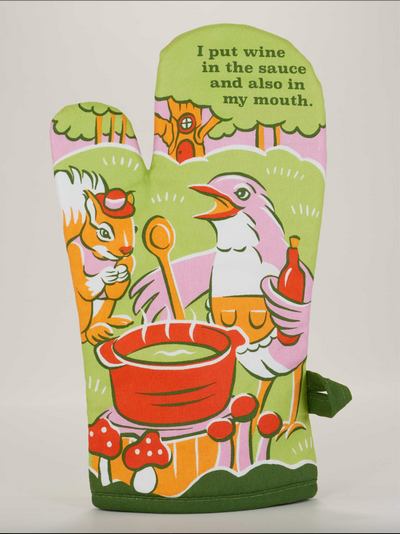 Wine In My Mouth Oven Mitt â€“ BlueQ Oven Mitt