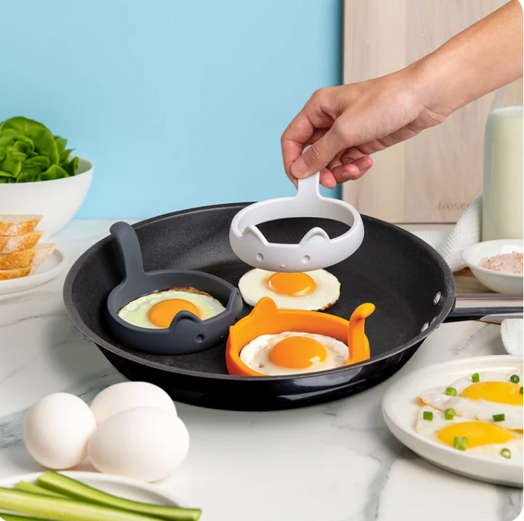 PanCats Cat-Shaped Egg Rings – Breakfast Moulds by OTOTO