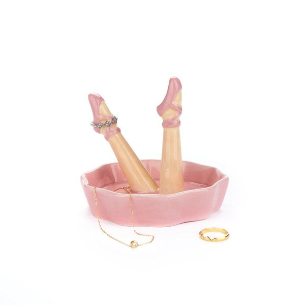 Happy Legs Dance Ceramic Ring Holder – Balvi