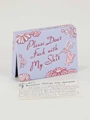 Please Don't Fu*k With My Shit Pocket Box Tin – BlueQ