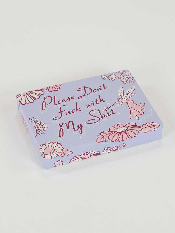 Please Don't Fu*k With My Shit Pocket Box Tin – BlueQ