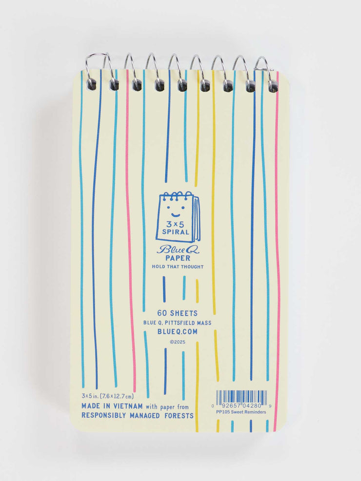 Sweet Little Reminders For My Stupid Husband - Spiral Notebook by Blue Q
