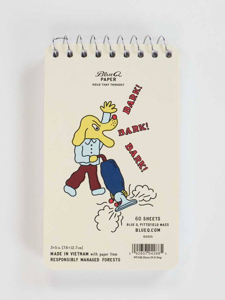 Diary Of A dog - Spiral Notebook by Blue Q