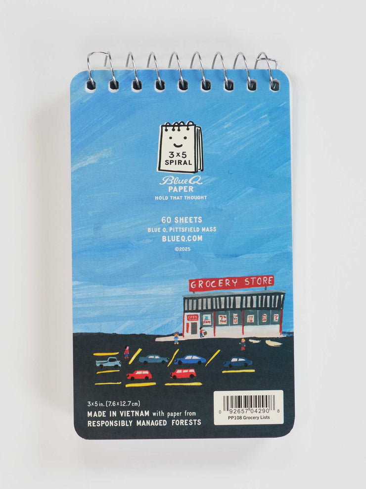 When I Go, I Want To Be Remembered For My Grocery Lists  - Spiral Notebook by Blue Q