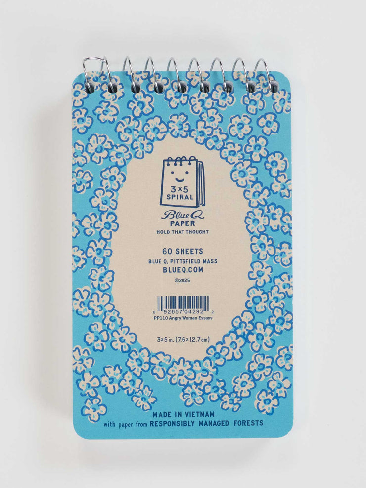 Angry Woman Essays - Spiral Notebook by Blue Q