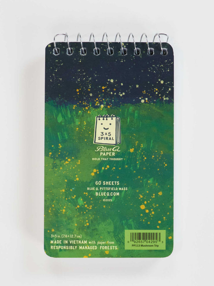 Notes From My Mushroom Trip - Spiral Notebook by Blue Q