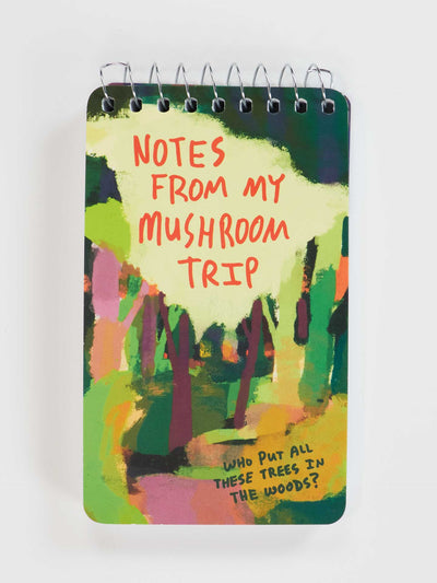 Notes From My Mushroom Trip - Spiral Notebook by Blue Q