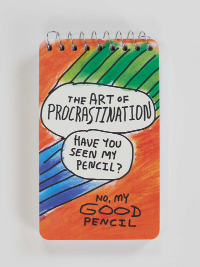 The Art Of Procrastination - Spiral Notebook by Blue Q