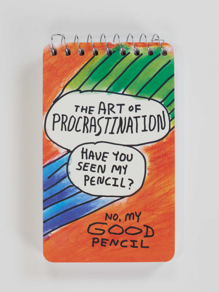 The Art Of Procrastination - Spiral Notebook by Blue Q