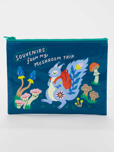 Souvenirs From My Mushroom Trip-  Zipper Pouch by BlueQ