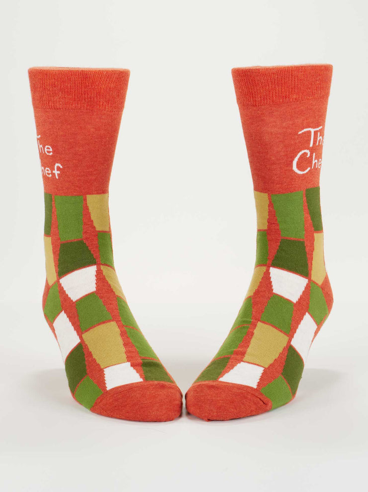 The Chef Men's Crew Socks BlueQ