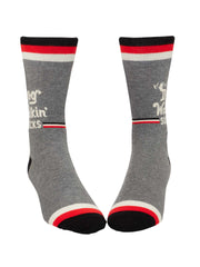 Dog Walking - Men's Crew Socks - BlueQ