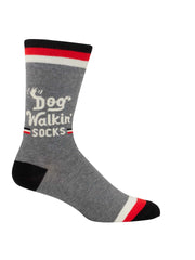 Dog Walking - Men's Crew Socks - BlueQ