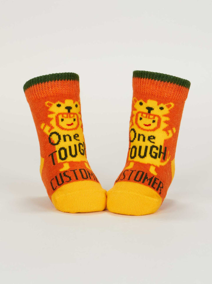 One Tough Customer/ Reflecting On My Behavior - Baby Socks Set BlueQ
