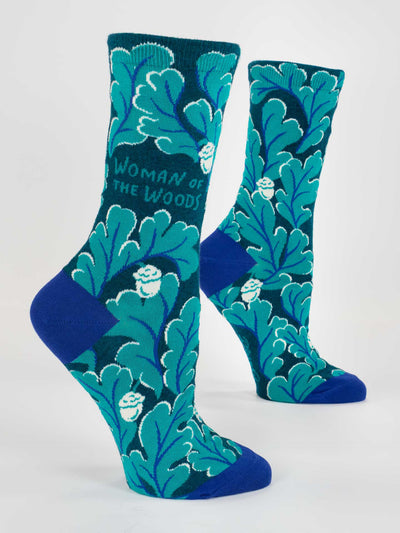 Woman Of The Woods Women's Crew Socks BlueQ