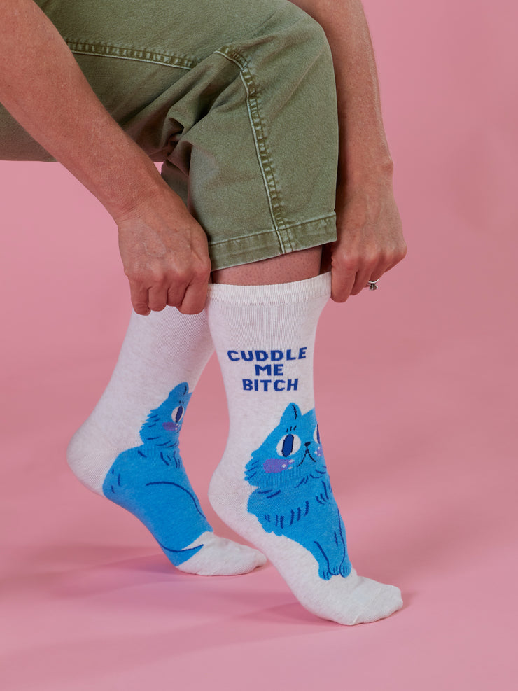 Cuddle me Bitch Women's Crew Socks – BlueQ