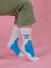 Cuddle me Bitch Women's Crew Socks – BlueQ