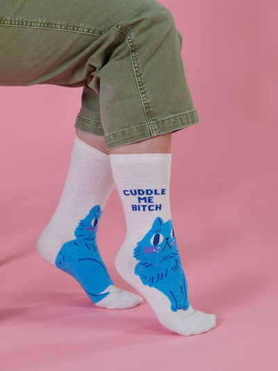 Cuddle me Bitch Women's Crew Socks – BlueQ
