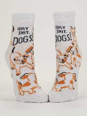 Holy Sh*t. Dogs!  Women's Ankle Socks by BlueQ
