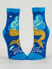 Deep Sea Diva Women's Ankle Socks by BlueQ