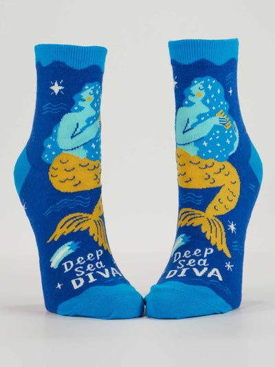 Deep Sea Diva Women's Ankle Socks by BlueQ