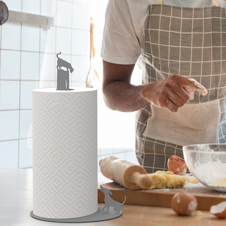 Artori Design Dog vs. Cat - Paper towel Stand Quirksy gifts australia