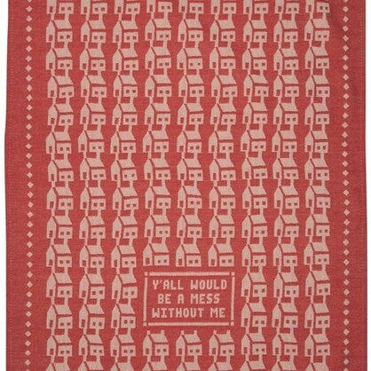 Blue Q Dish Towel - Y'all Would Be A Mess Quirksy gifts australia