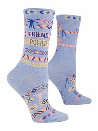 Blue Q Friend Power - Women's Crew Socks - Blue Q Quirksy gifts australia