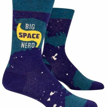 Blue Q Men's Socks - Big Space Nerd Quirksy gifts australia