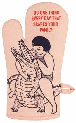 Blue Q Scares Your Family - Oven Mitt - Blue Q Quirksy gifts australia
